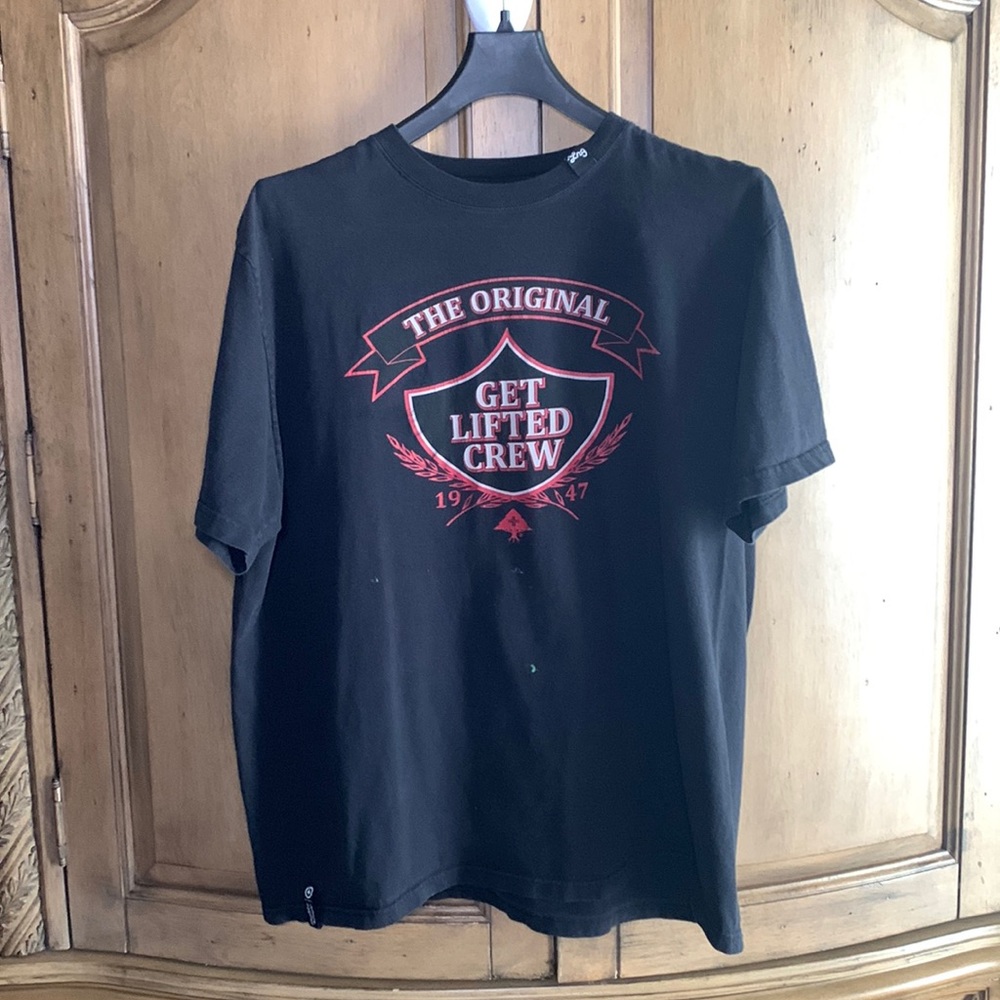 Vintage LRG Get Lifted Crew Short-Sleeve Graphic Tee Shirt.